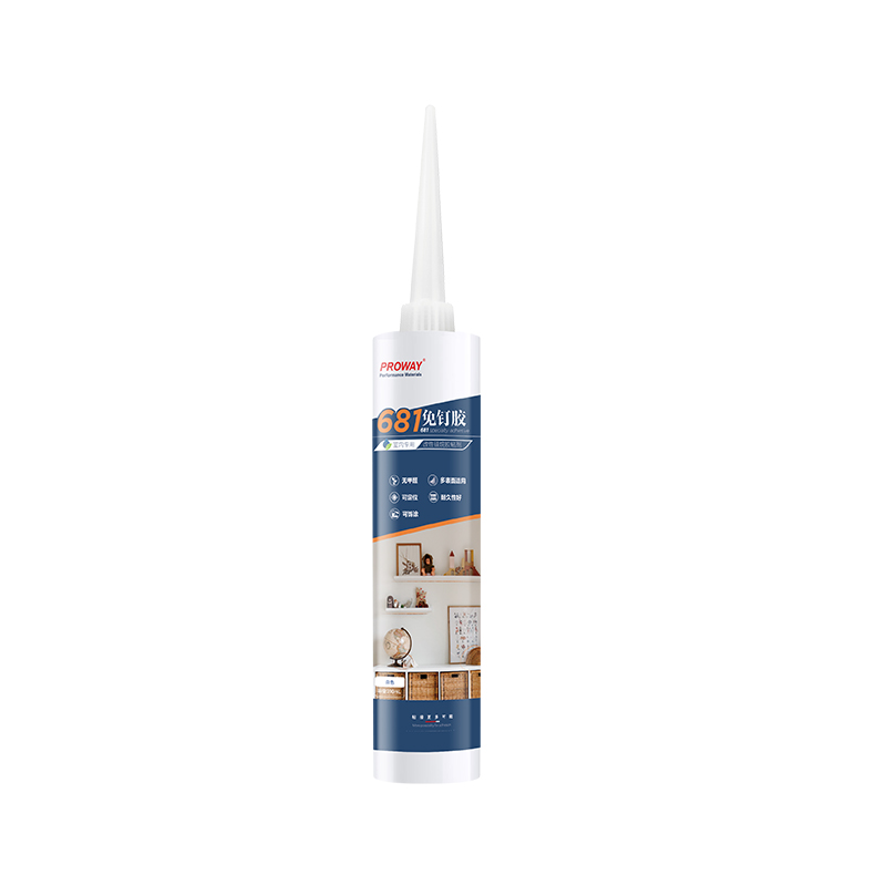 How does nail-free glue achieve secure installation without drilling?